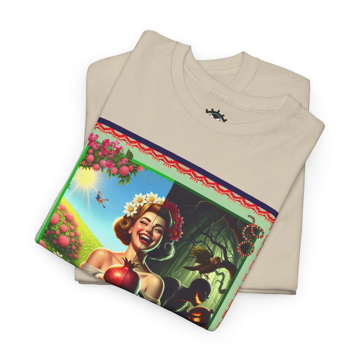 Persephone- Goddess of Spring and Queen of the Underworld - Unisex Heavy Cotton Tee