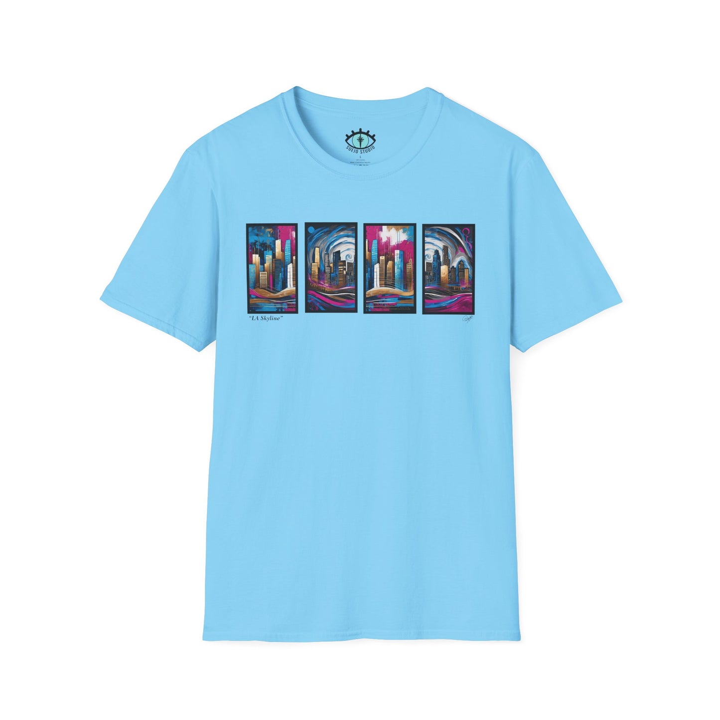 “LA Skyline” Abstract Art - Unisex T-Shirt