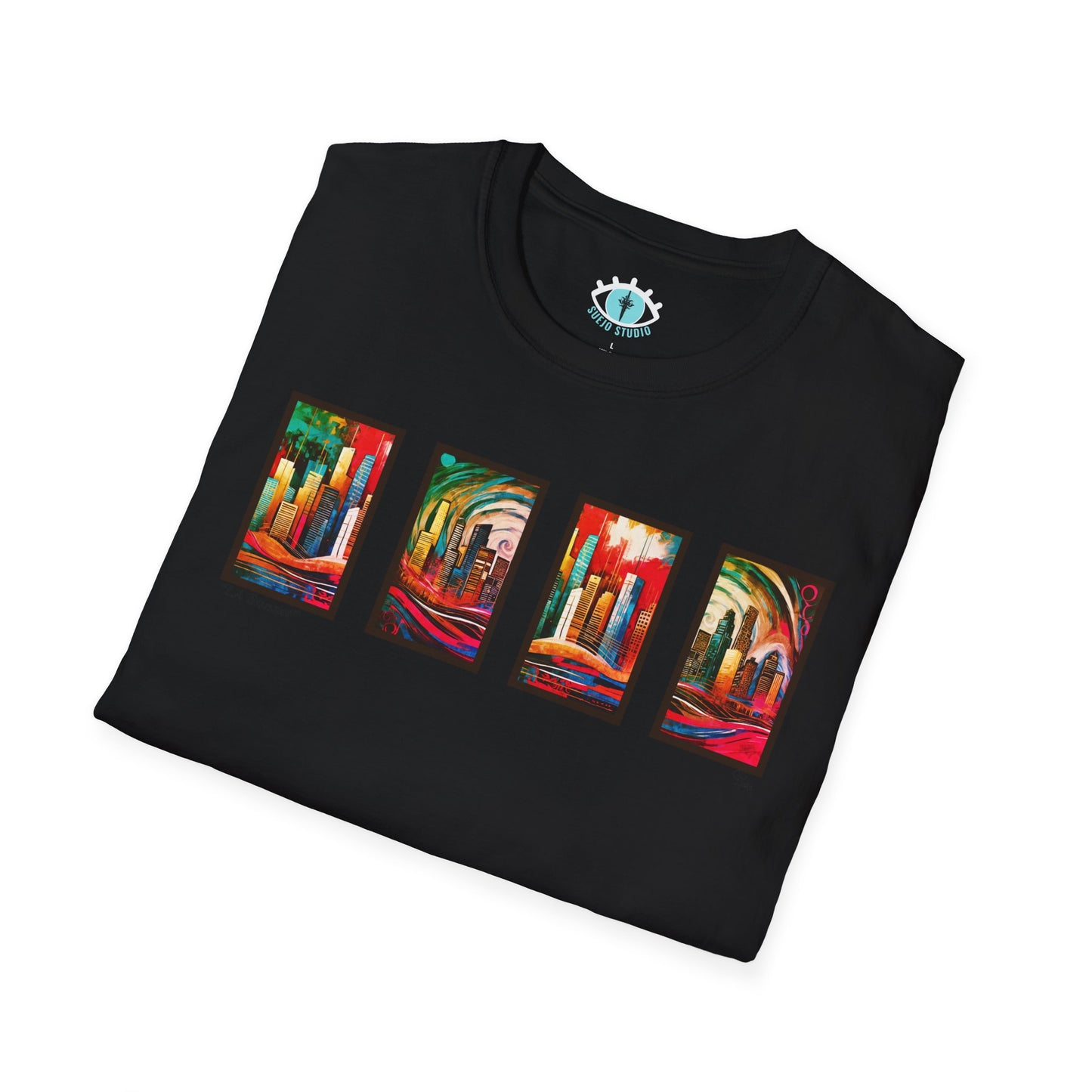 “LA Sunset” Abstract Art - Unisex T-Shirt
