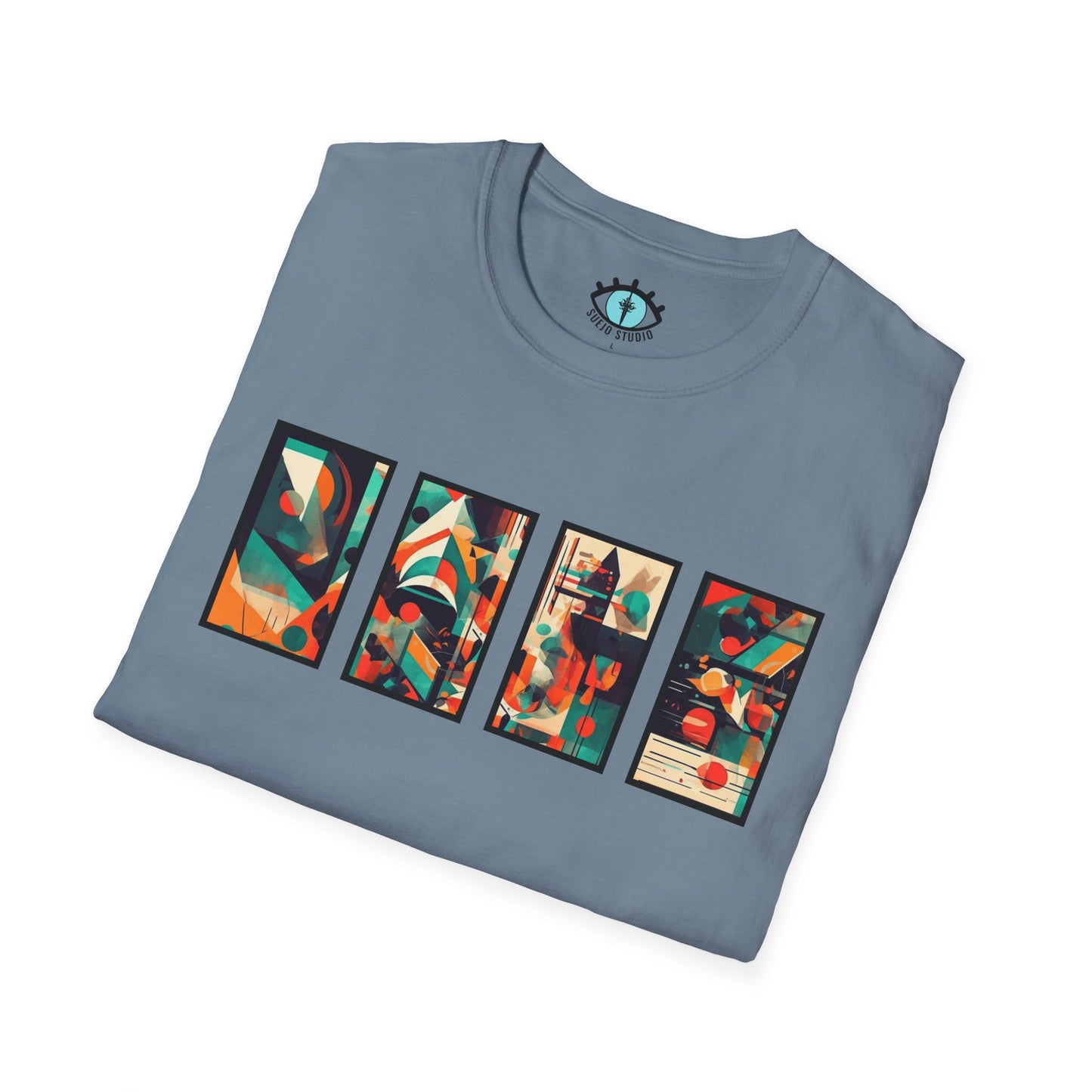 “Cityscape Sunset” Abstract Art - Unisex T-Shirt
