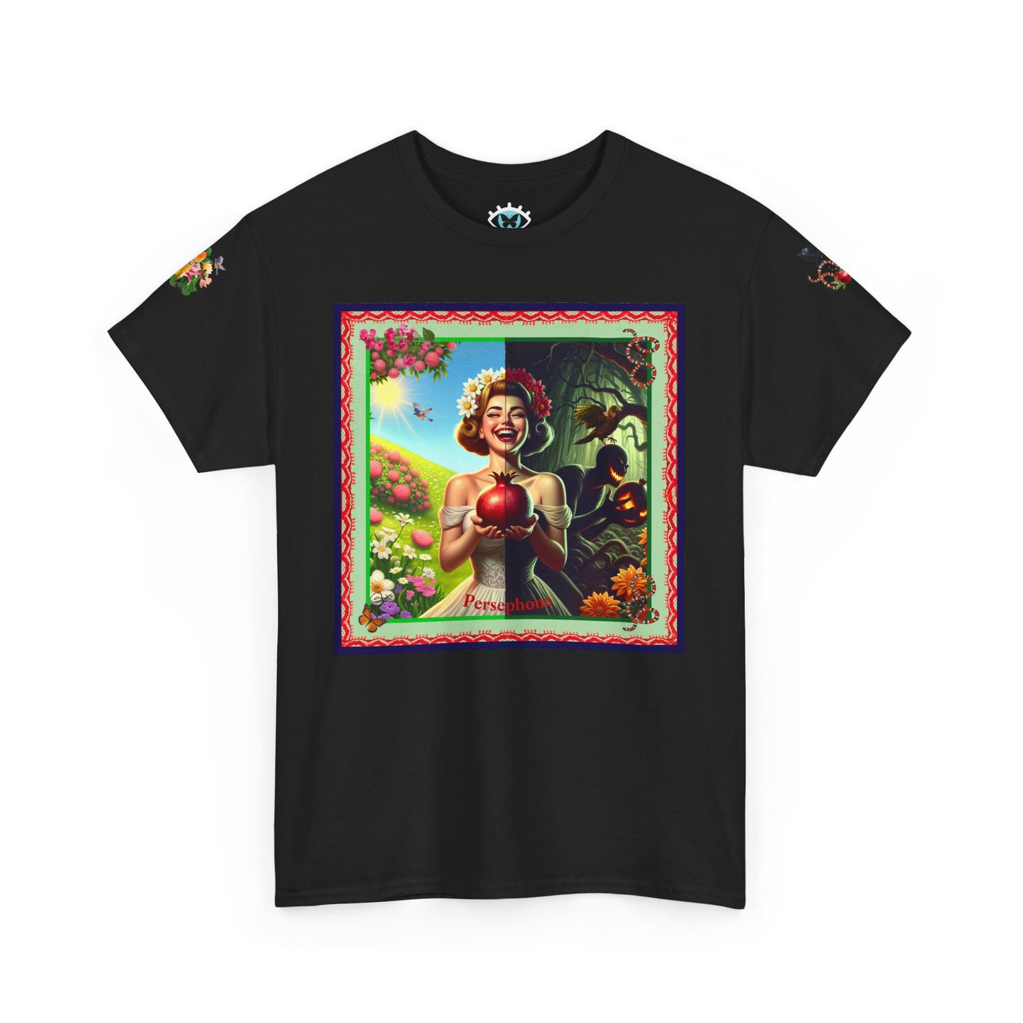 Persephone- Goddess of Spring and Queen of the Underworld - Unisex Heavy Cotton Tee