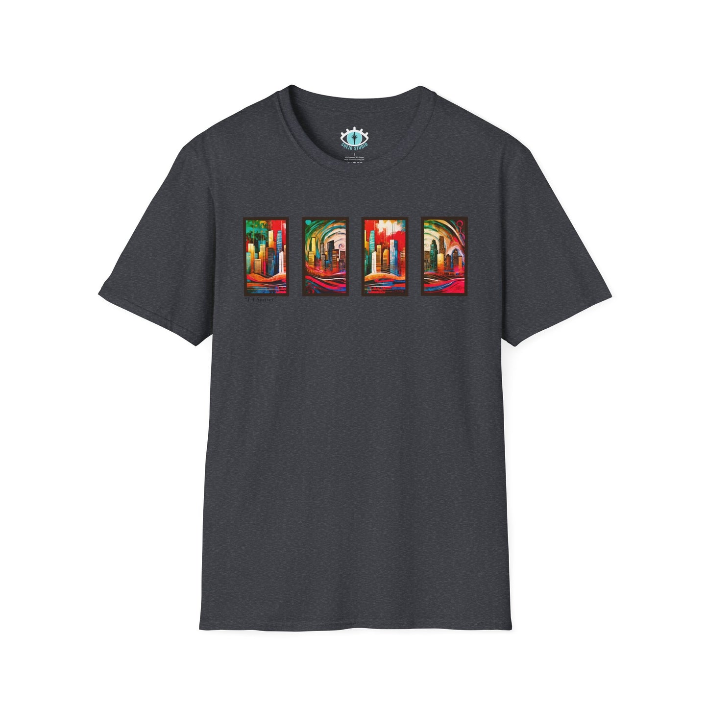 “LA Sunset” Abstract Art - Unisex T-Shirt