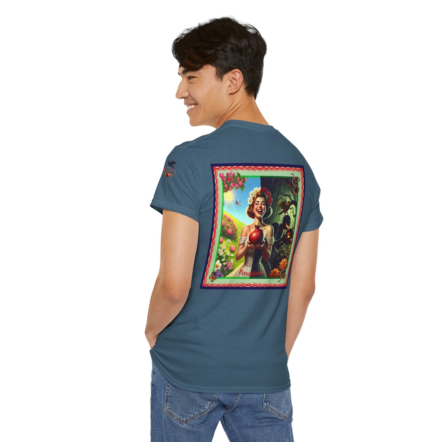 Persephone- Goddess of Spring and Queen of the Underworld - Unisex Heavy Cotton Tee