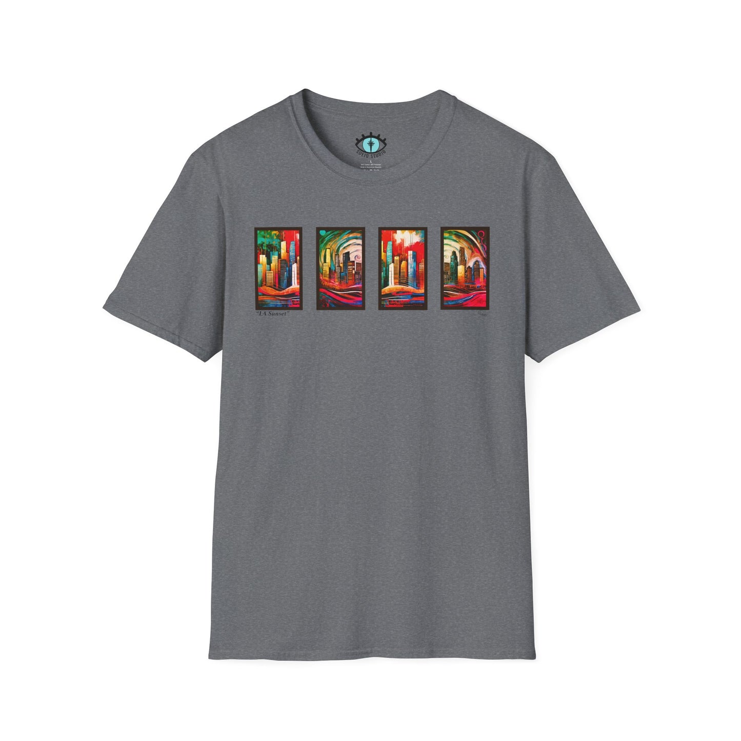 “LA Sunset” Abstract Art - Unisex T-Shirt