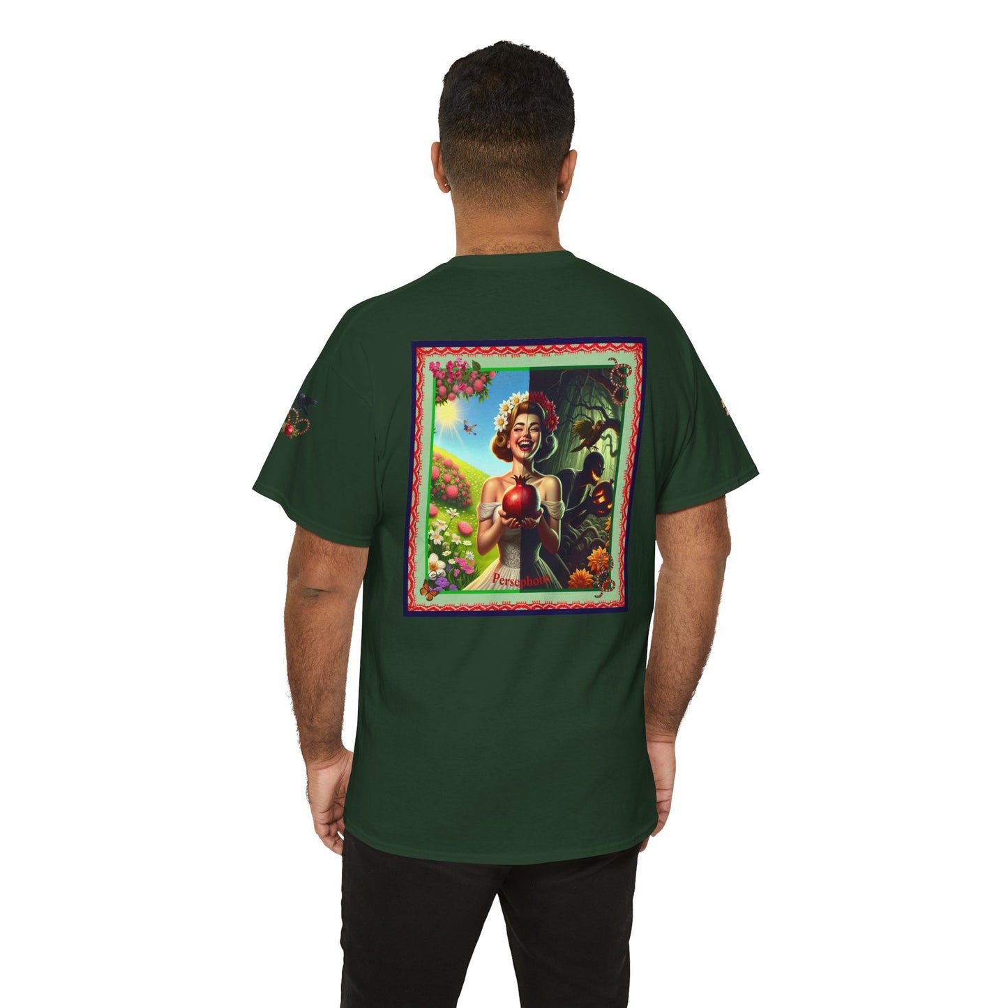 Persephone- Goddess of Spring and Queen of the Underworld - Unisex Heavy Cotton Tee