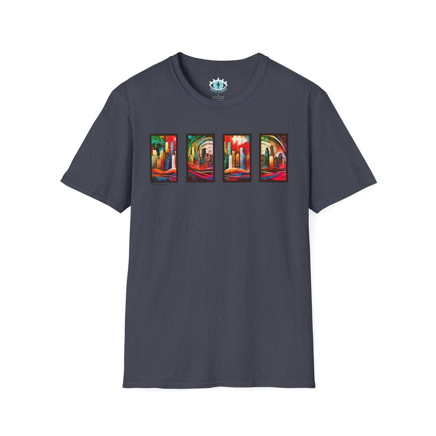 “LA Sunset” Abstract Art - Unisex T-Shirt