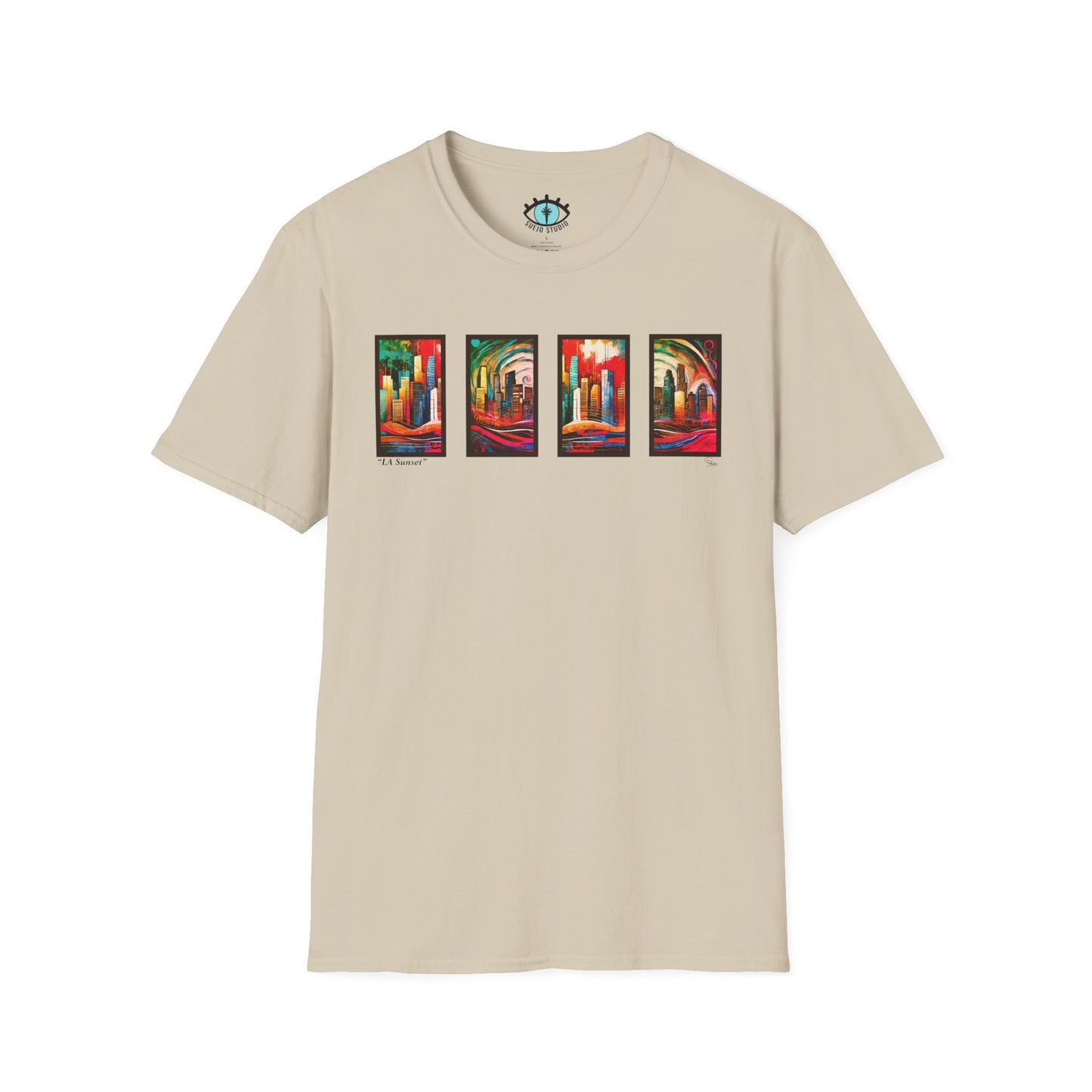 “LA Sunset” Abstract Art - Unisex T-Shirt