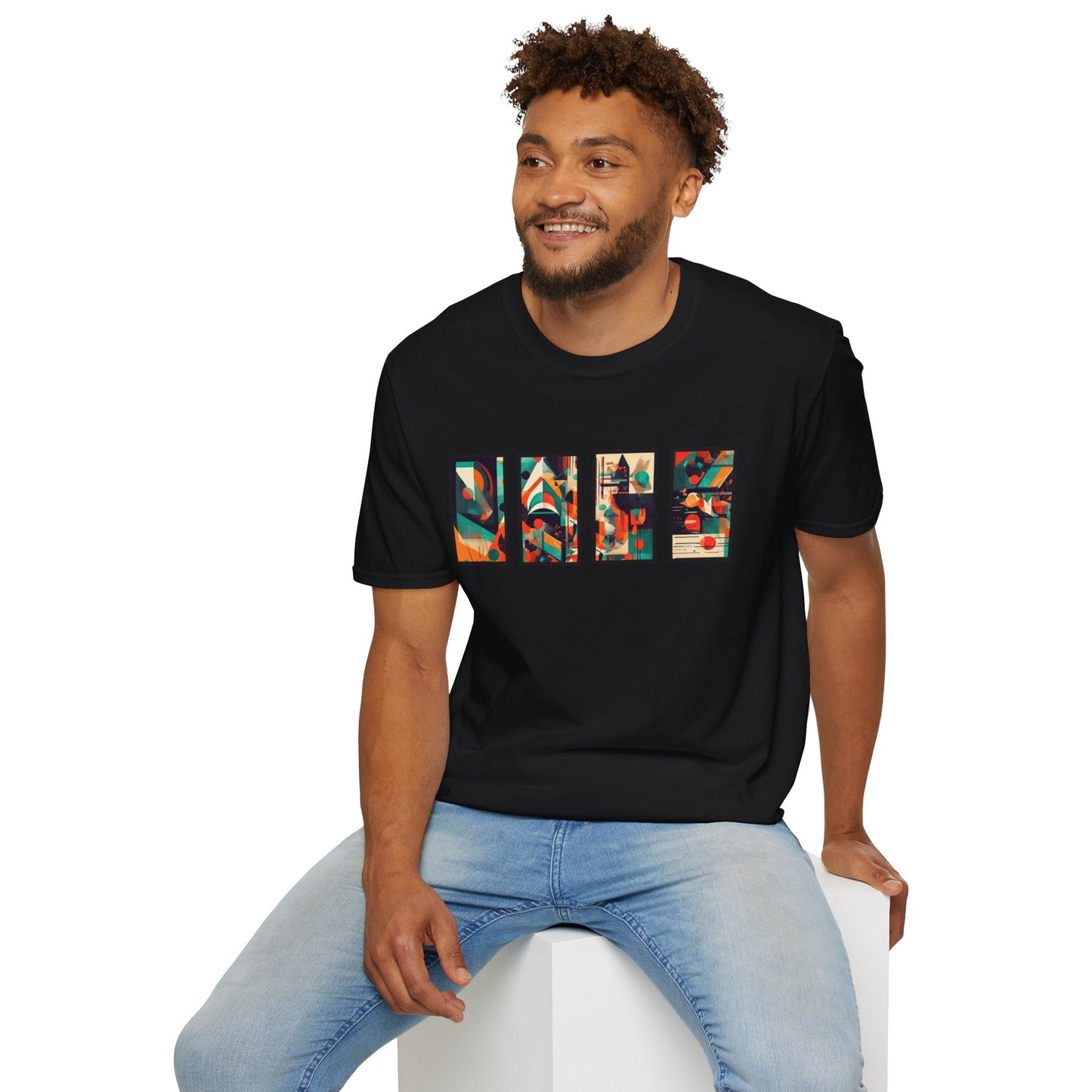 “Cityscape Sunset” Abstract Art - Unisex T-Shirt