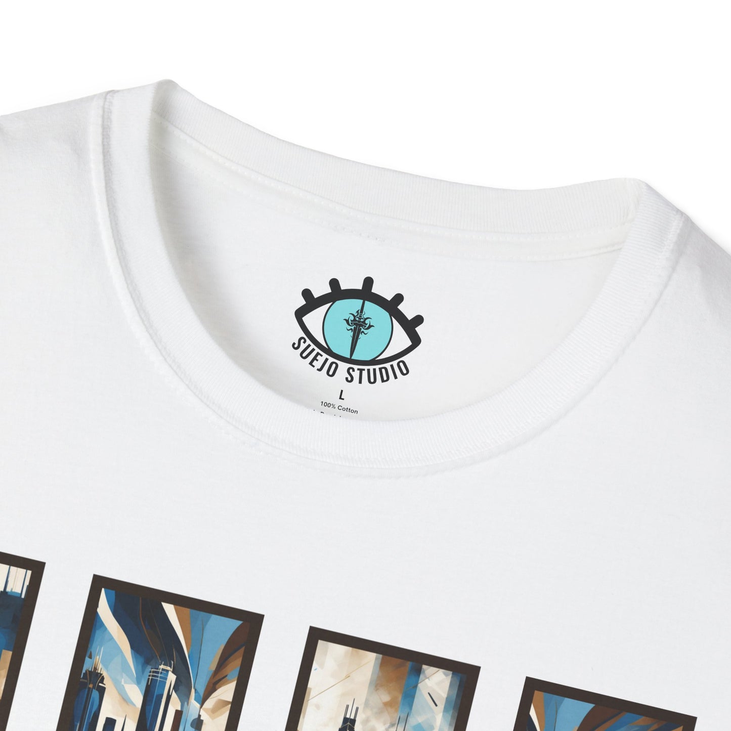 “Minneapolis Skyline” Abstract Art - Unisex T-Shirt