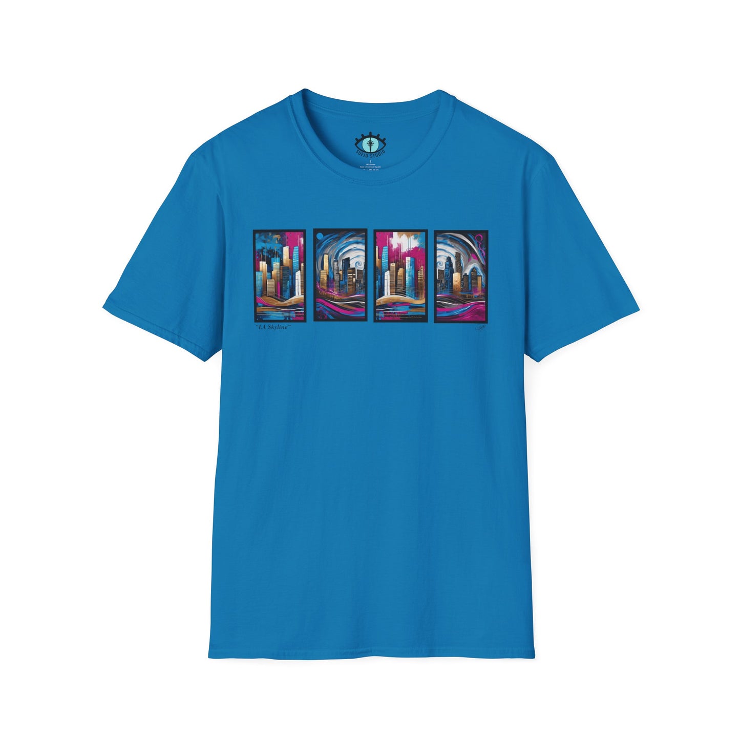 “LA Skyline” Abstract Art - Unisex T-Shirt