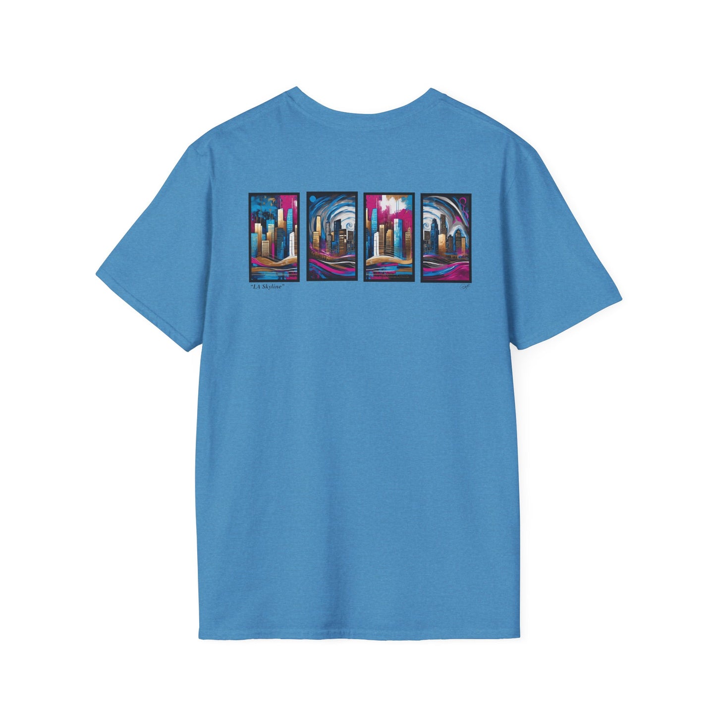 “LA Skyline” Abstract Art - Unisex T-Shirt