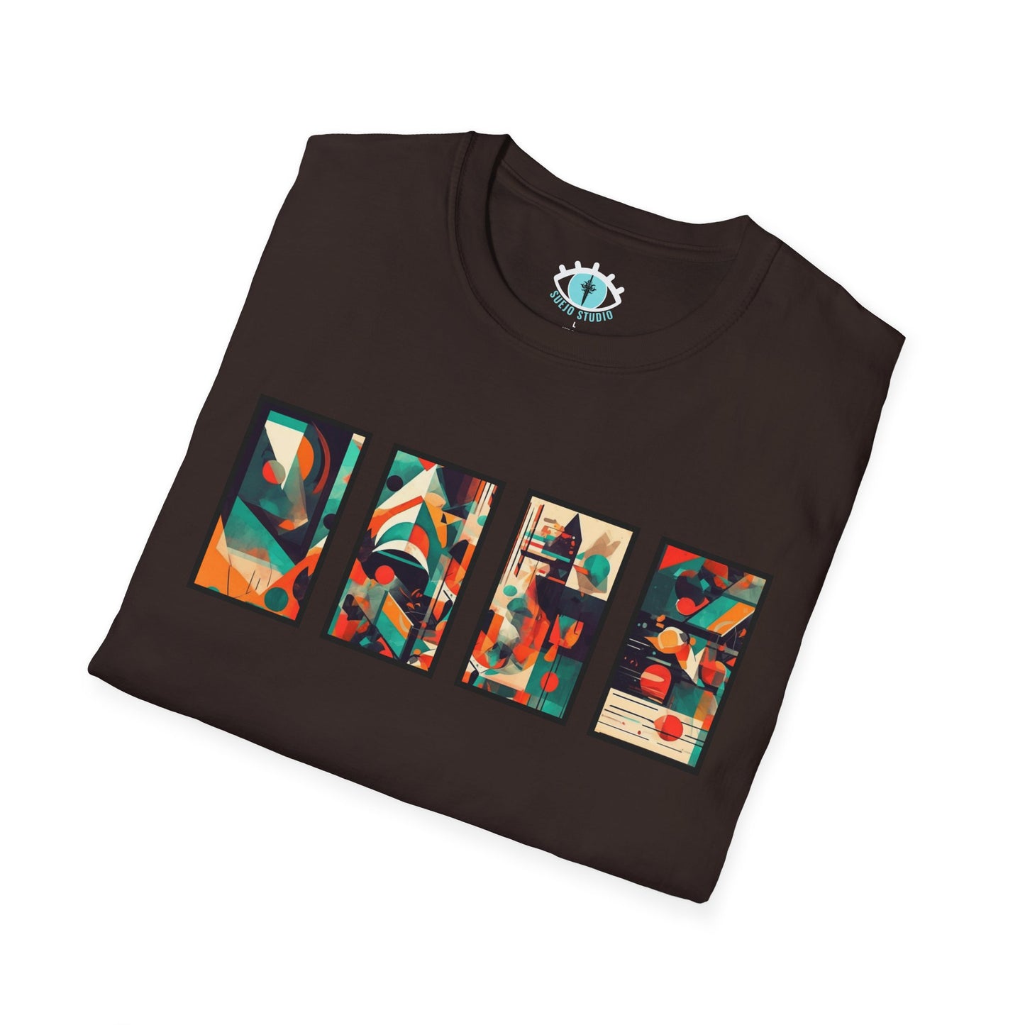 “Cityscape Sunset” Abstract Art - Unisex T-Shirt