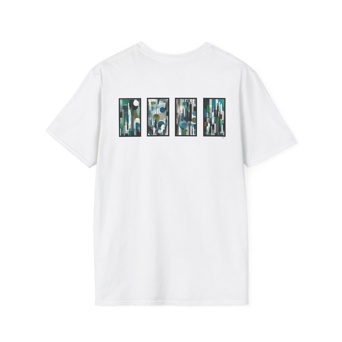 “Night Skyline” Abstract Art - Unisex T-Shirt