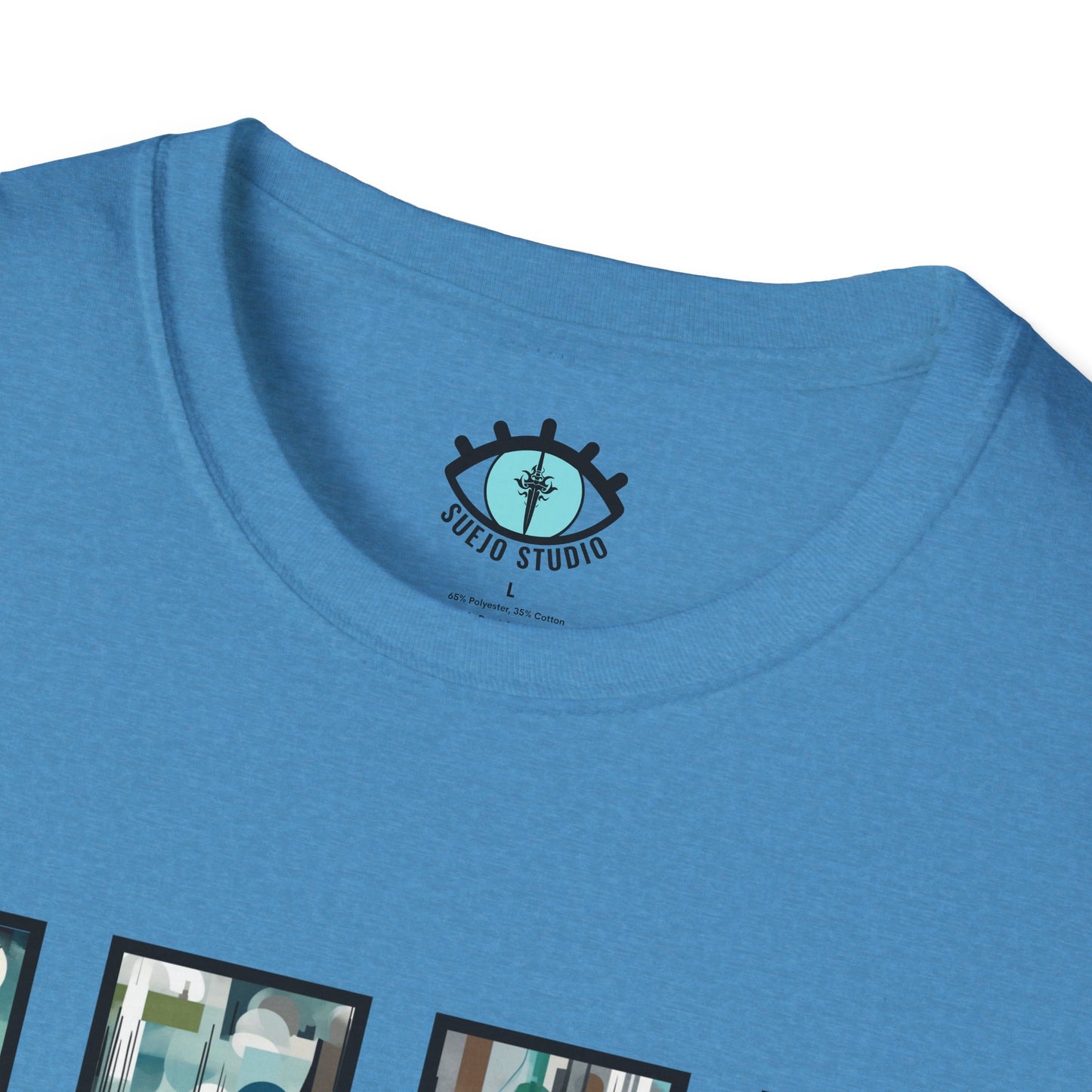“Night Skyline” Abstract Art - Unisex T-Shirt