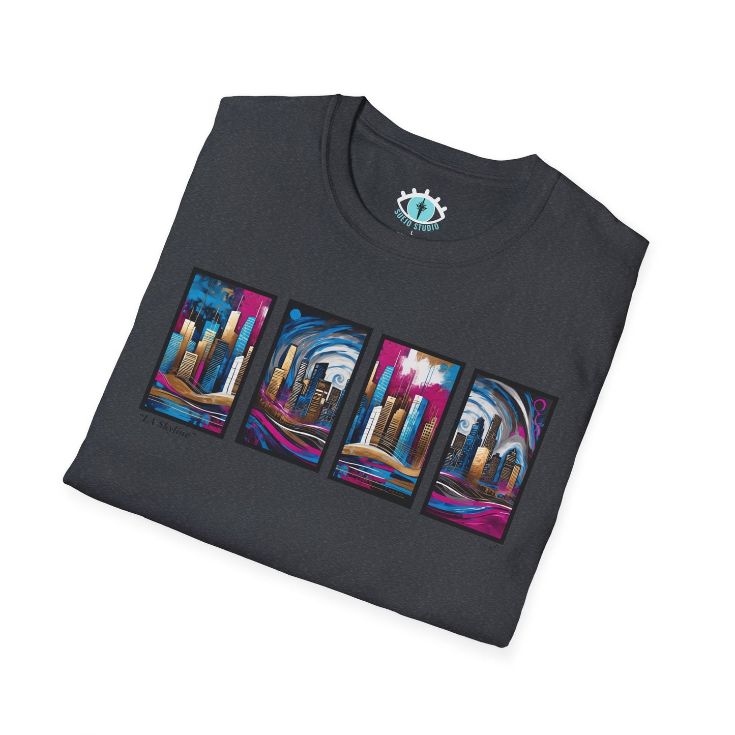 “LA Skyline” Abstract Art - Unisex T-Shirt