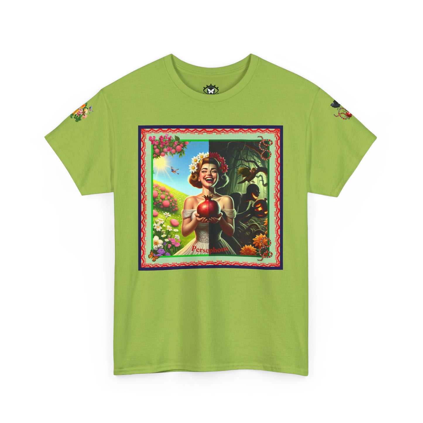 Persephone- Goddess of Spring and Queen of the Underworld - Unisex Heavy Cotton Tee