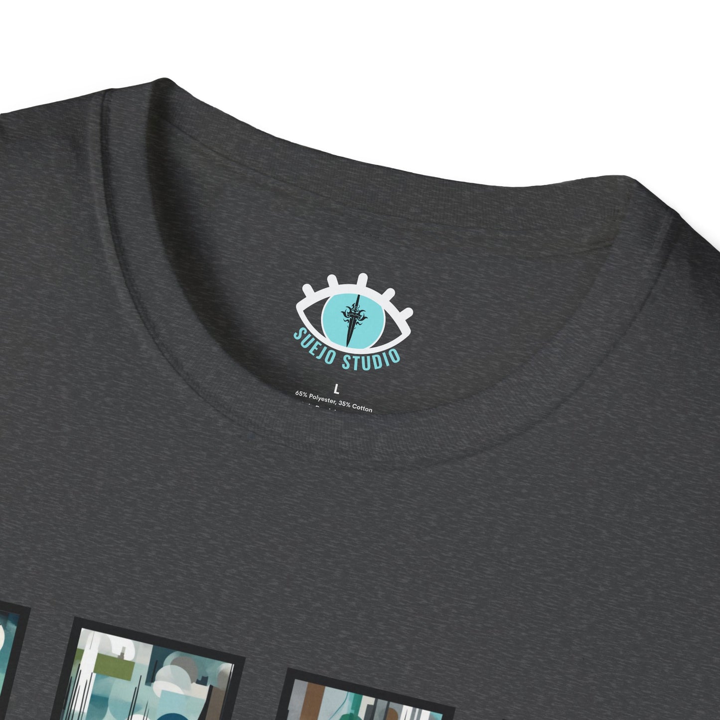 “Night Skyline” Abstract Art - Unisex T-Shirt