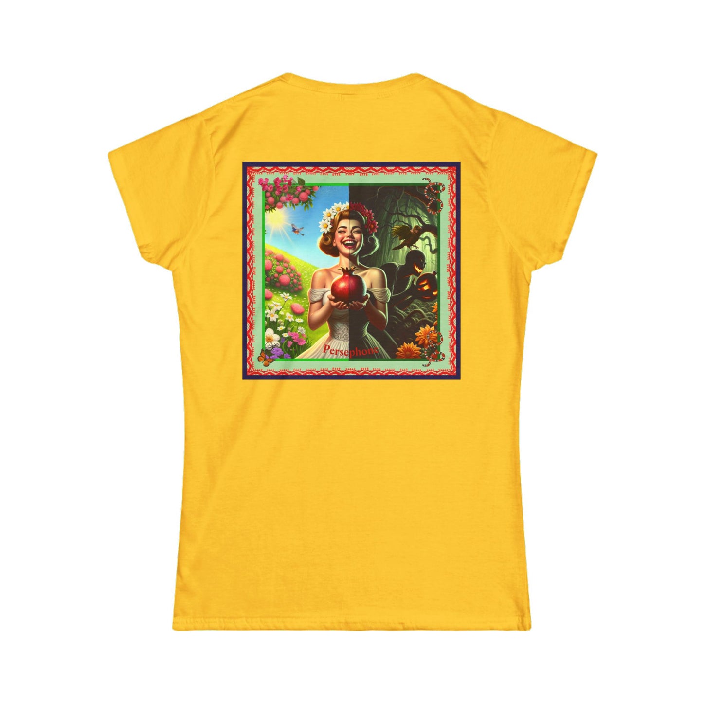 Persephone- Goddess of Spring and Queen of the Underworld - Women's Softstyle Tee