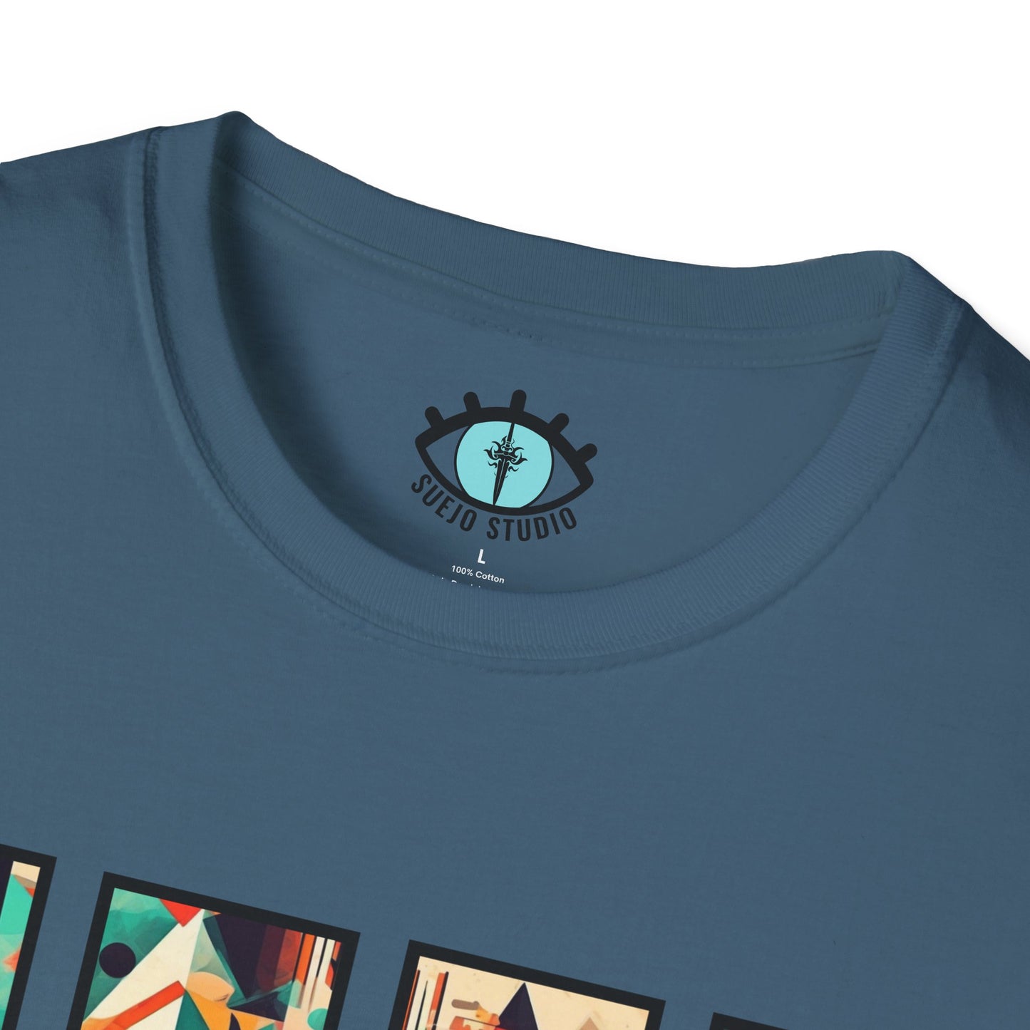 “Cityscape Sunset” Abstract Art - Unisex T-Shirt