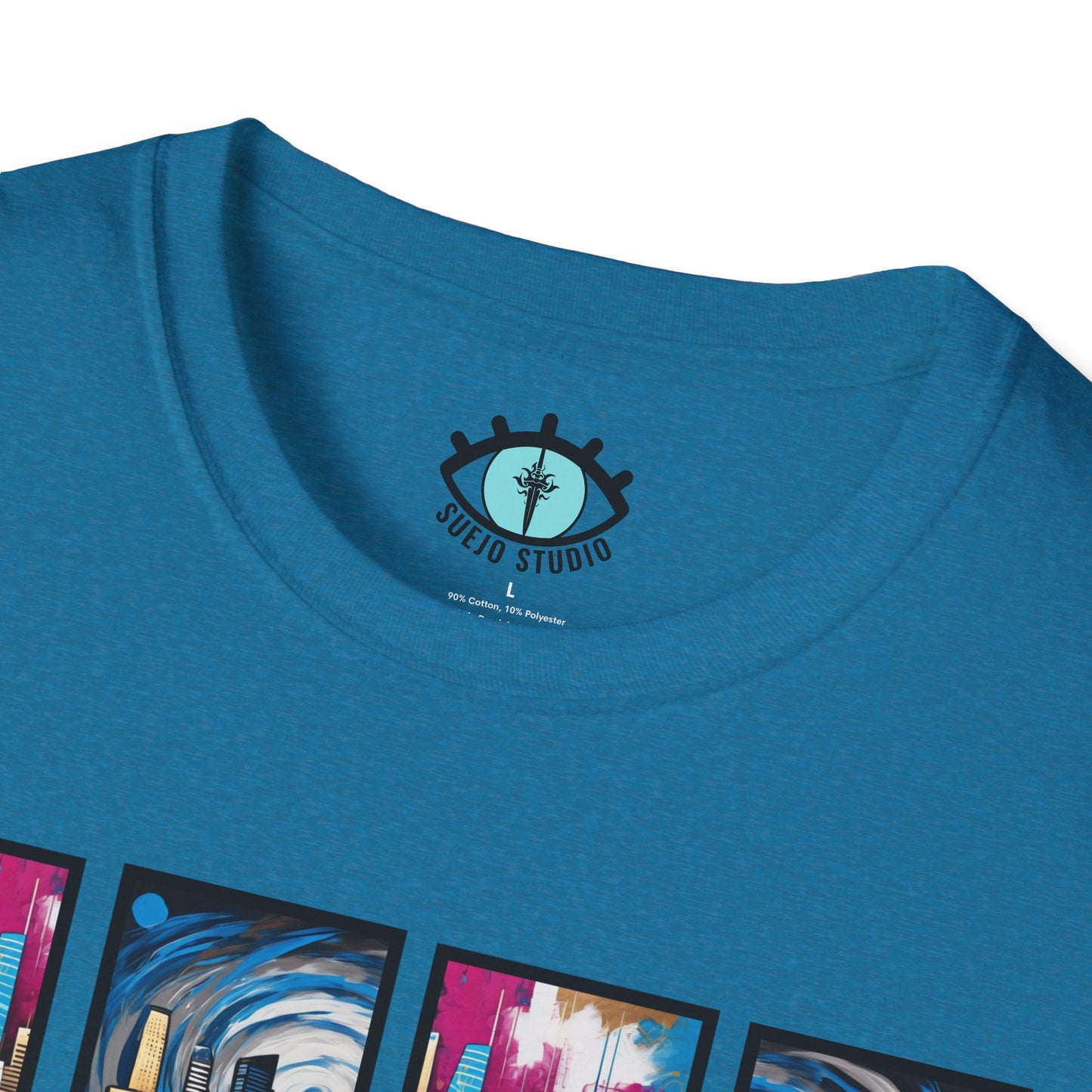 “LA Skyline” Abstract Art - Unisex T-Shirt