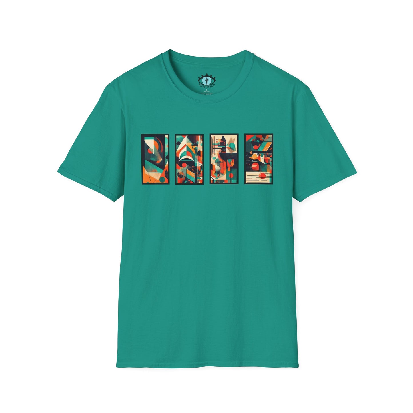 “Cityscape Sunset” Abstract Art - Unisex T-Shirt