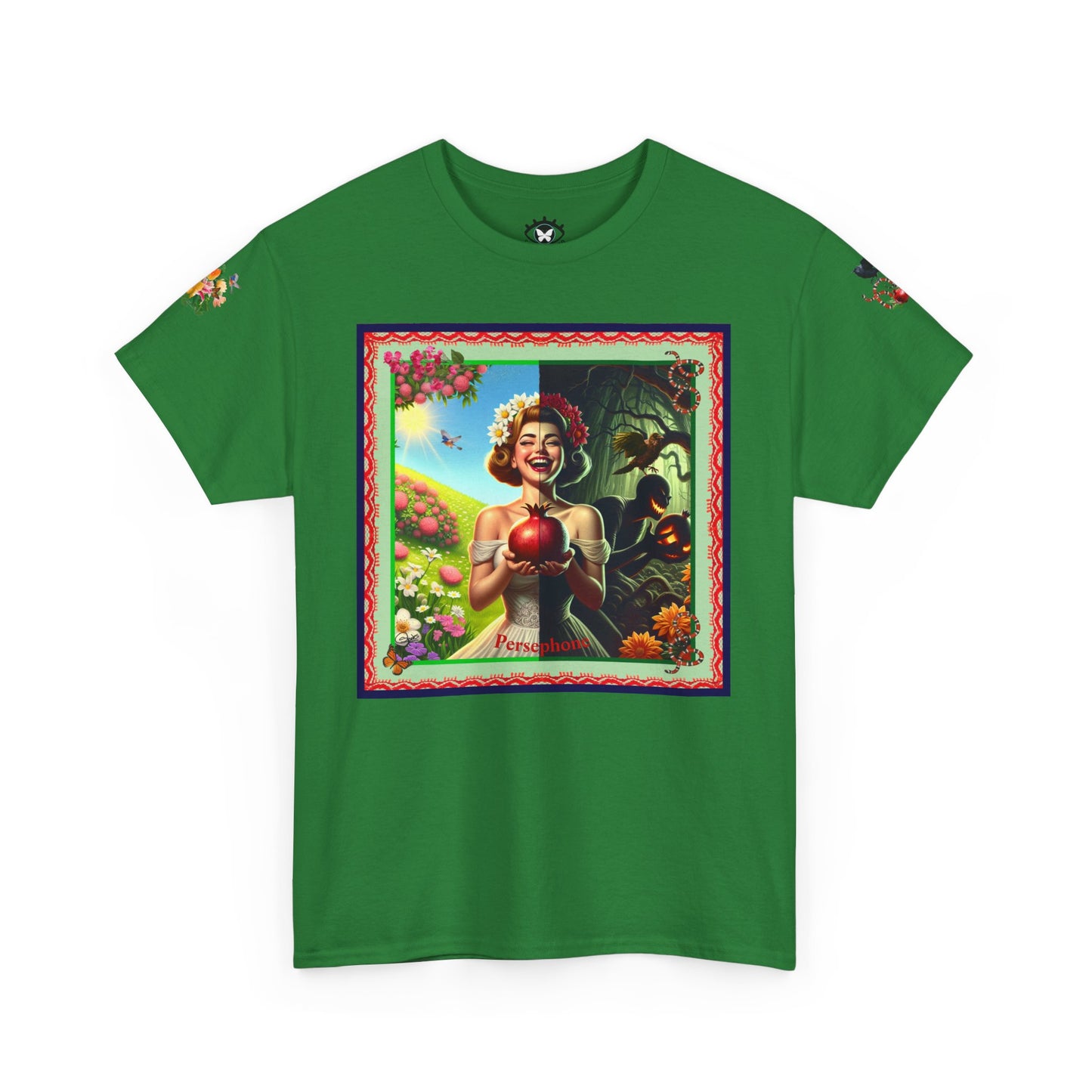 Persephone- Goddess of Spring and Queen of the Underworld - Unisex Heavy Cotton Tee