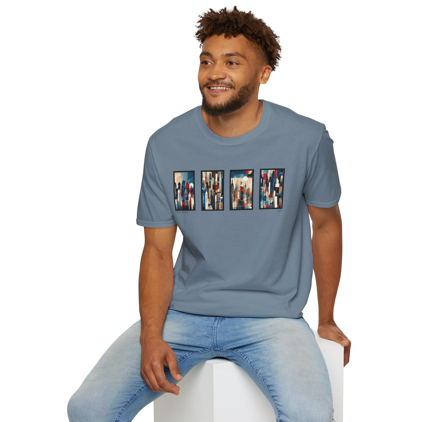 “NYC Skyline” Abstract Art - Unisex T-Shirt