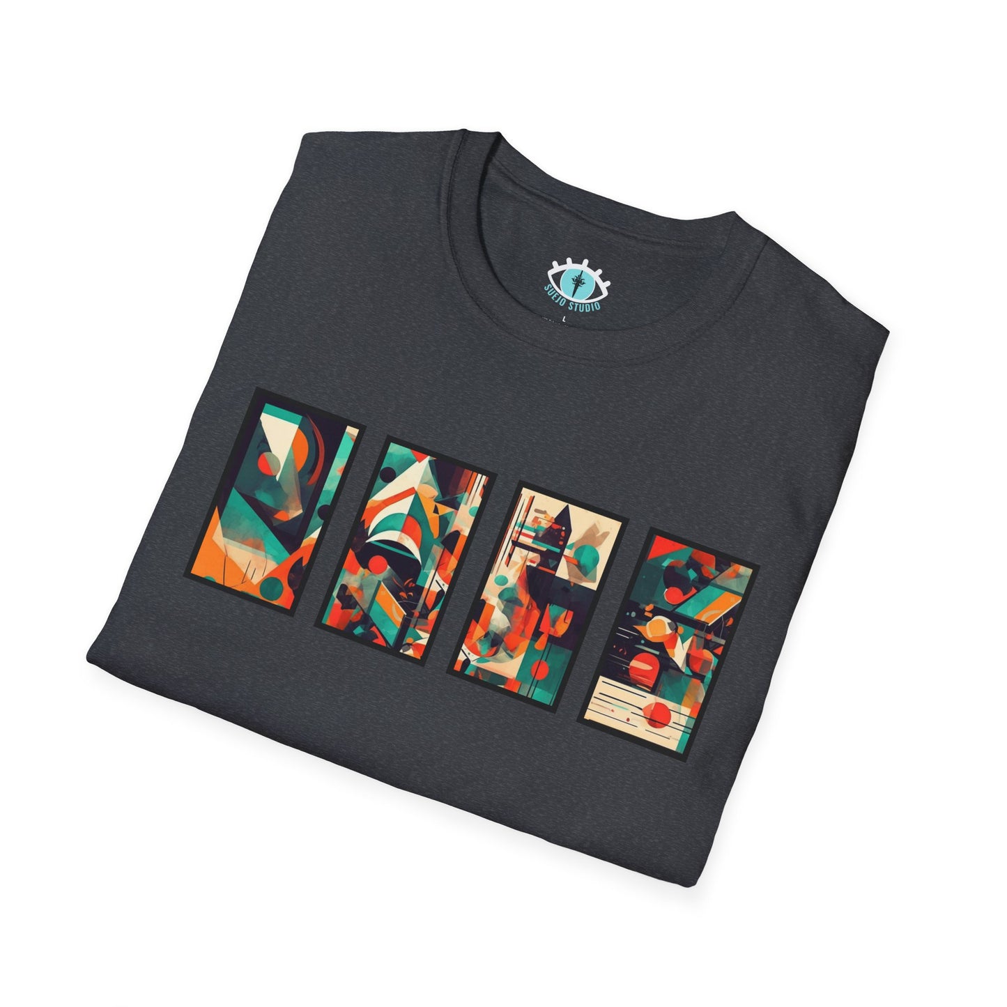“Cityscape Sunset” Abstract Art - Unisex T-Shirt