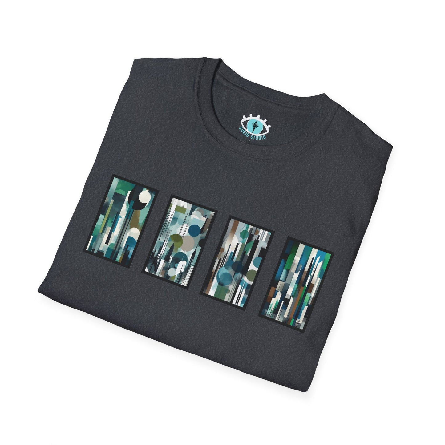 “Night Skyline” Abstract Art - Unisex T-Shirt