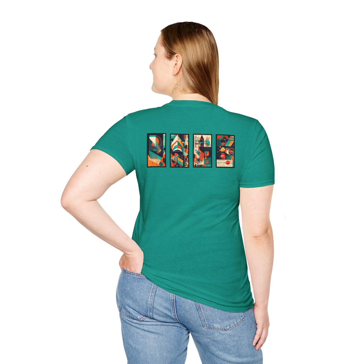 “Cityscape Sunset” Abstract Art - Unisex T-Shirt
