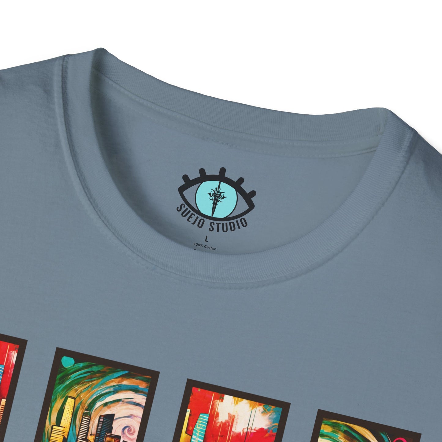“LA Sunset” Abstract Art - Unisex T-Shirt