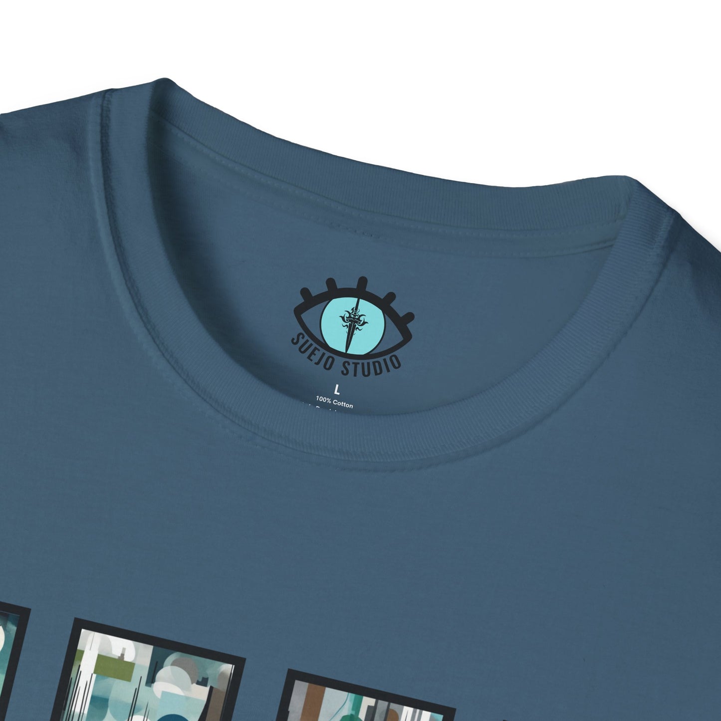 “Night Skyline” Abstract Art - Unisex T-Shirt