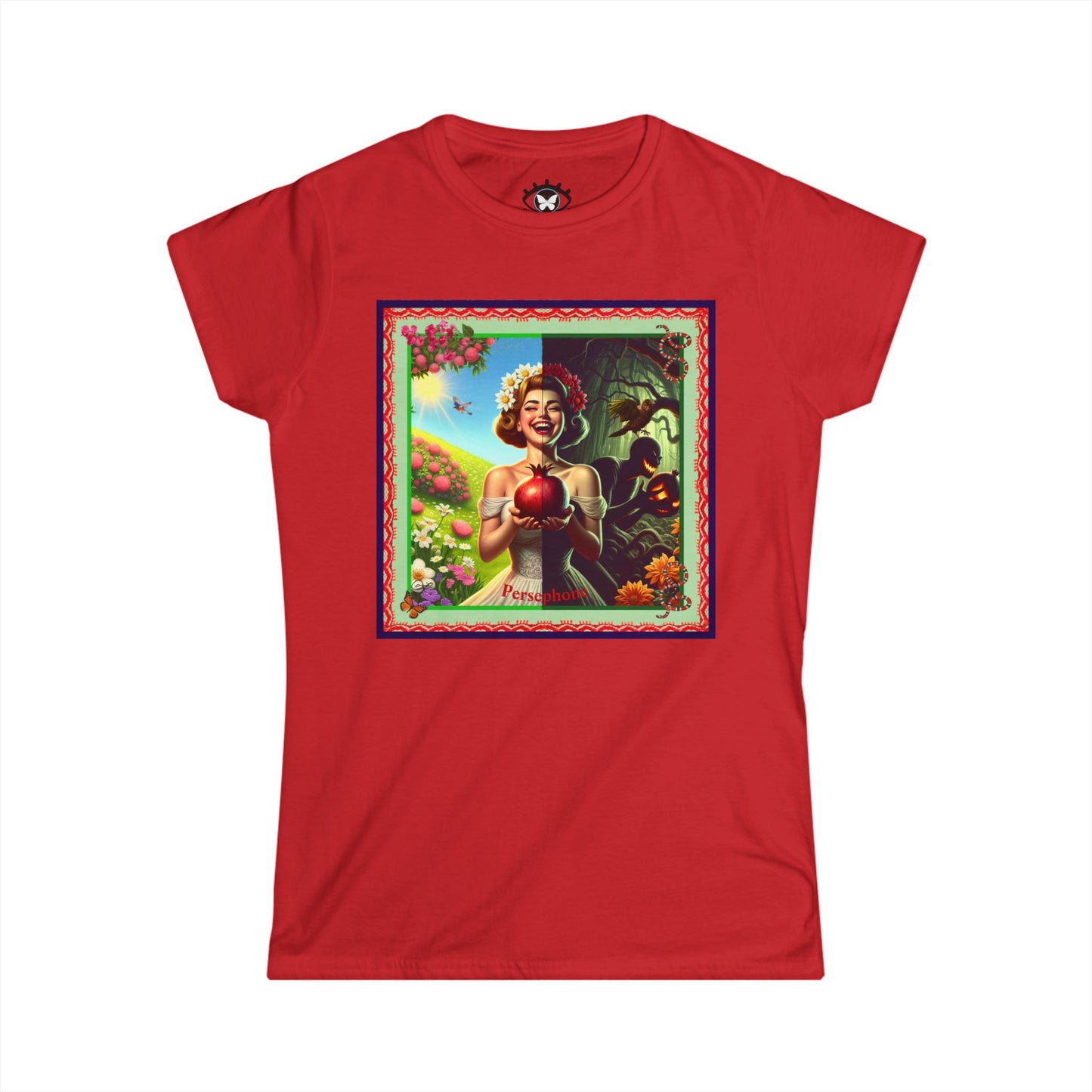 Persephone- Goddess of Spring and Queen of the Underworld - Women's Softstyle Tee