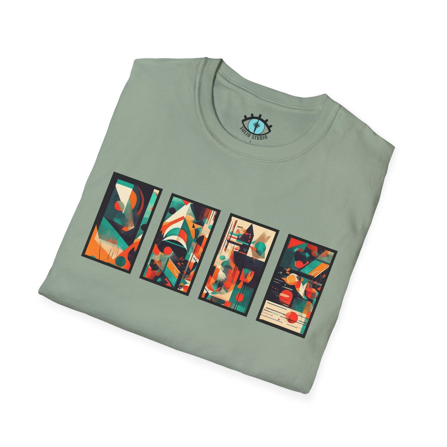 “Cityscape Sunset” Abstract Art - Unisex T-Shirt