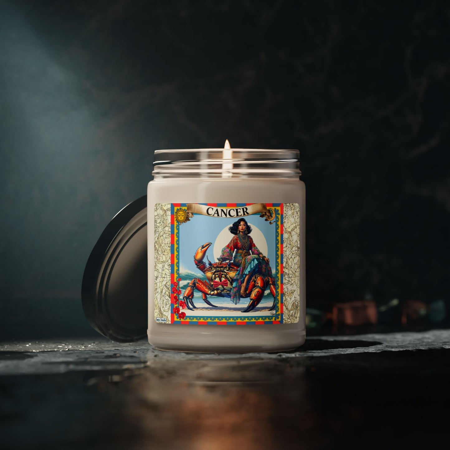 Cancer (June 21 - July 22) - Zodiac Scented Soy Candle, 9oz