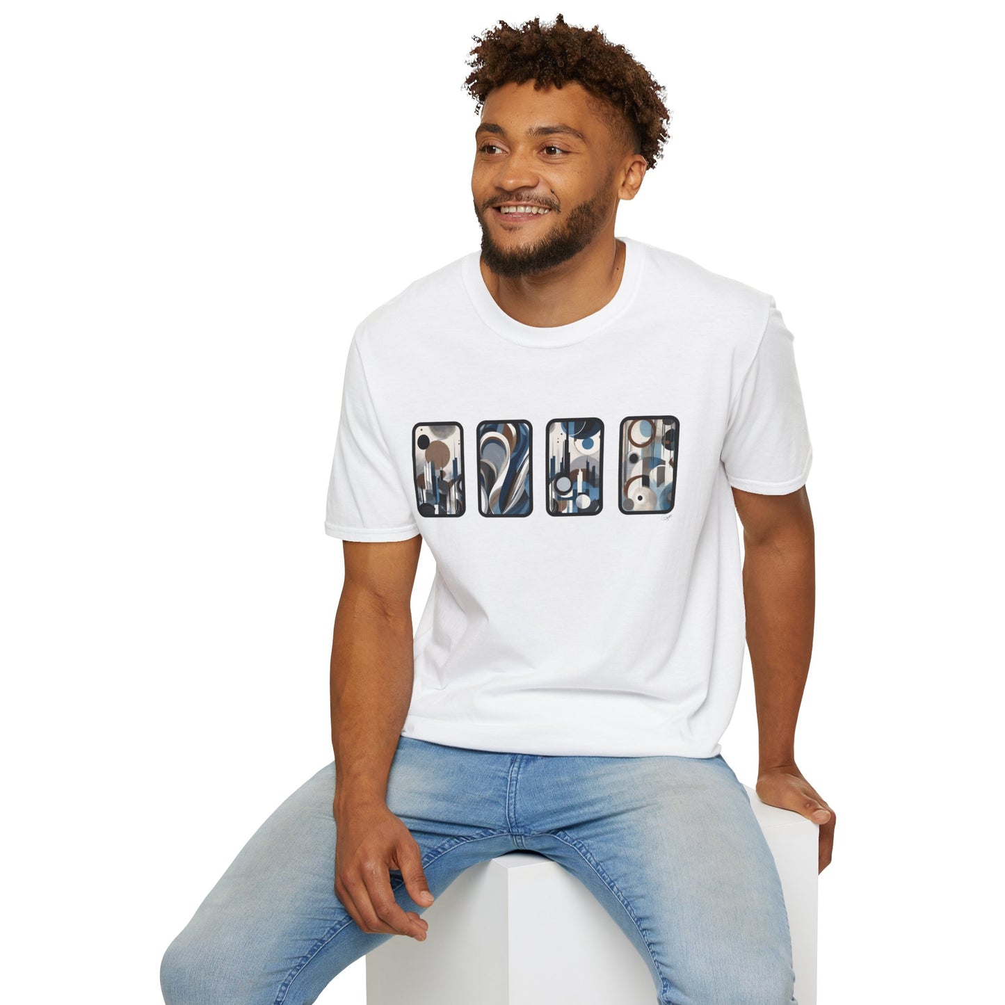 “Skyline” Abstract Art - Unisex T-Shirt