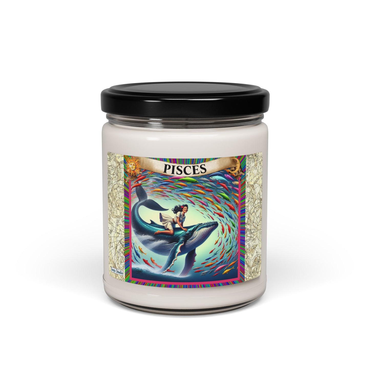 Pisces II (Feb. 19 - March 20) - Zodiac Scented Soy Candle, 9oz