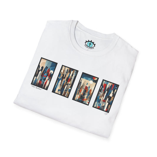 “NYC Skyline” Abstract Art - Unisex T-Shirt