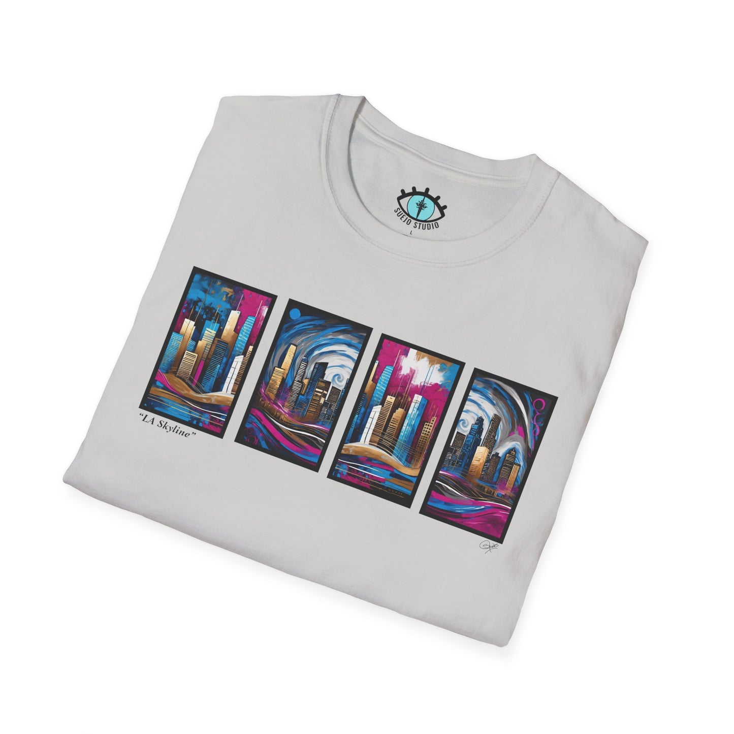 “LA Skyline” Abstract Art - Unisex T-Shirt