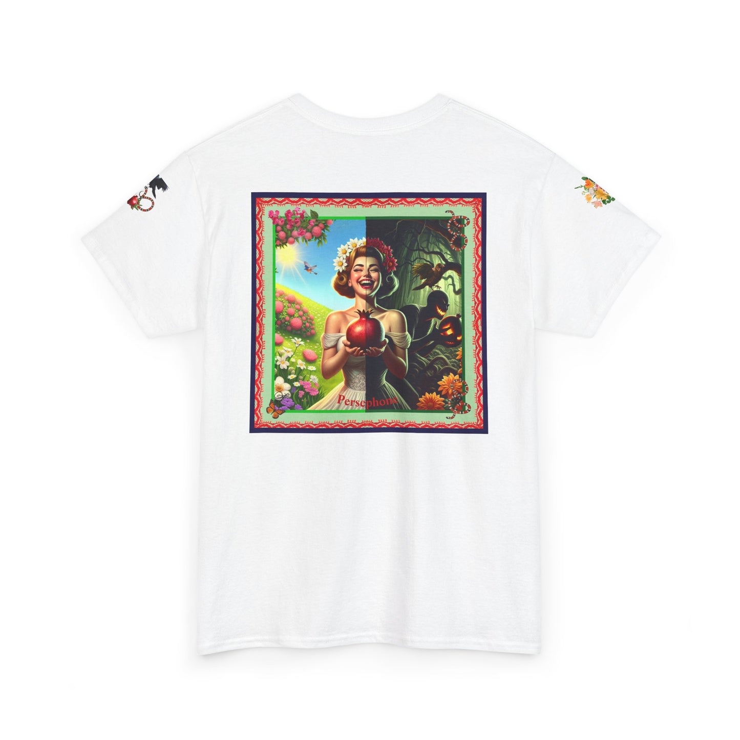 Persephone- Goddess of Spring and Queen of the Underworld - Unisex Heavy Cotton Tee