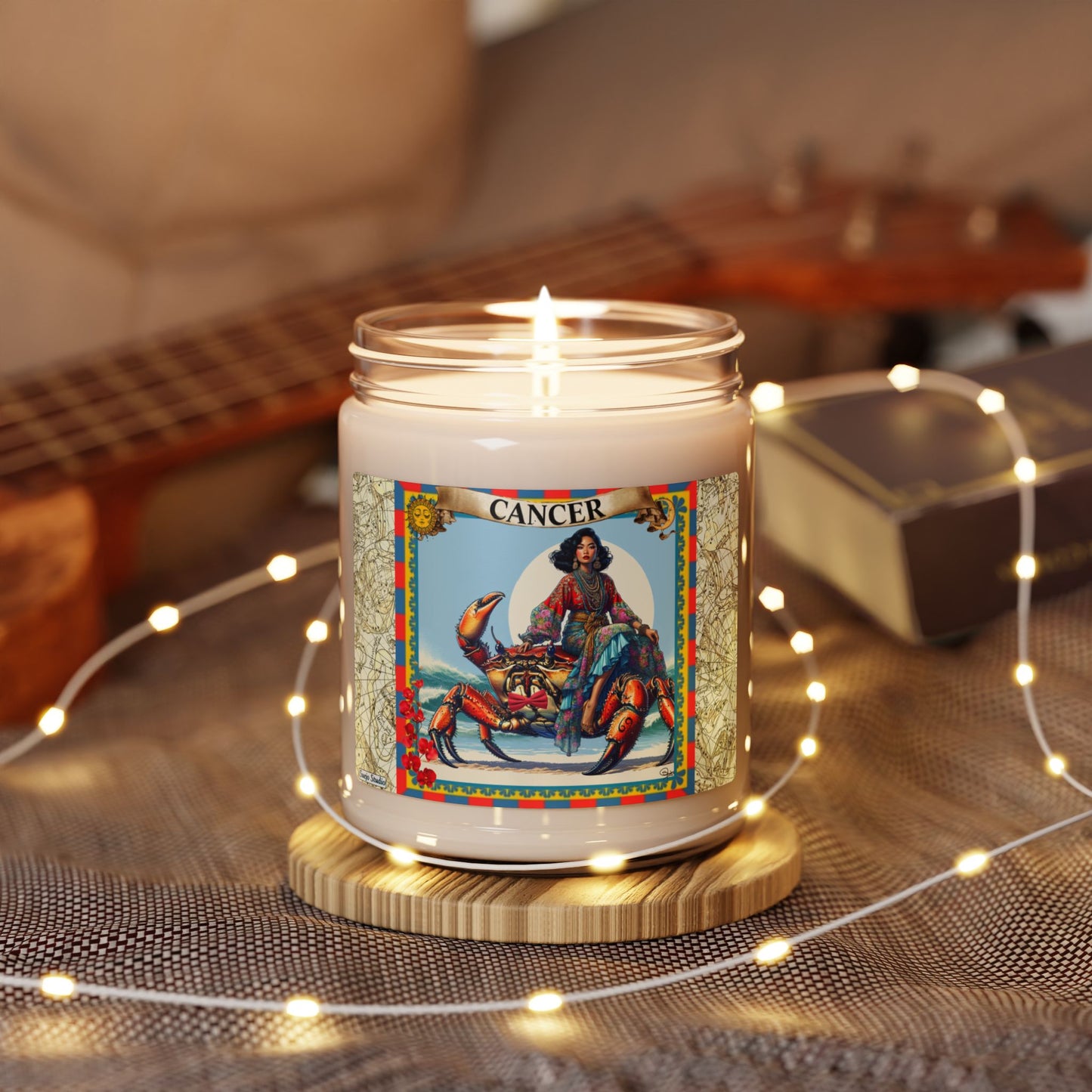 Cancer (June 21 - July 22) - Zodiac Scented Soy Candle, 9oz