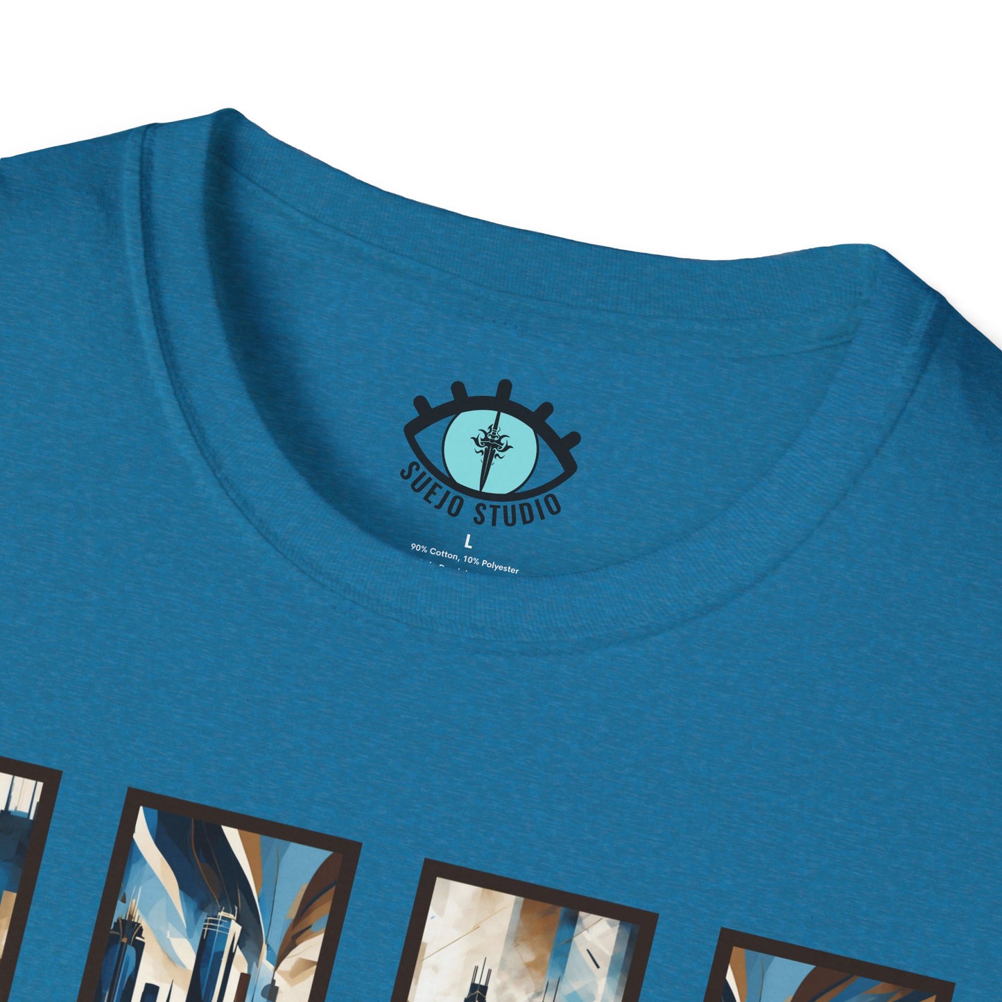 “Minneapolis Skyline” Abstract Art - Unisex T-Shirt