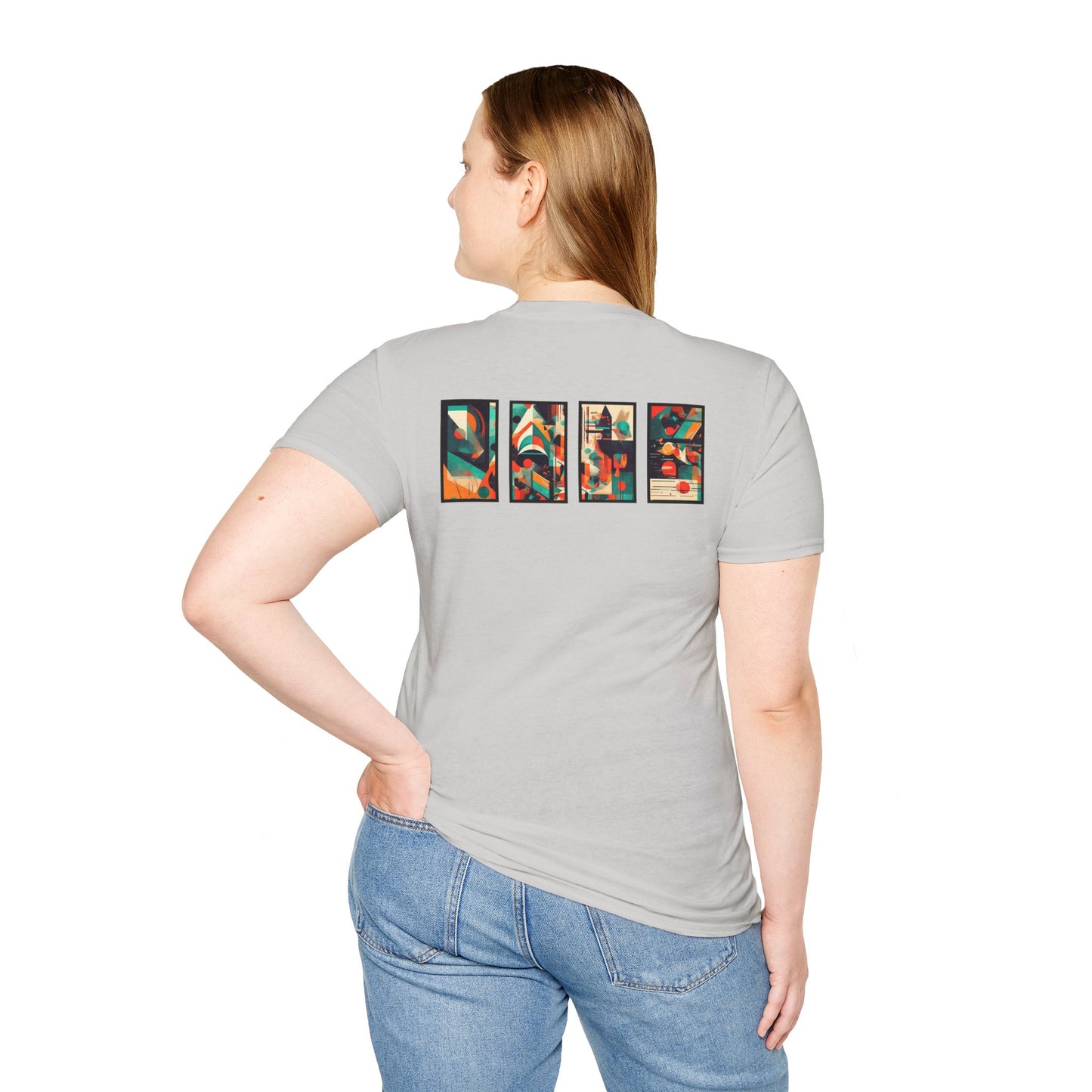 “Cityscape Sunset” Abstract Art - Unisex T-Shirt
