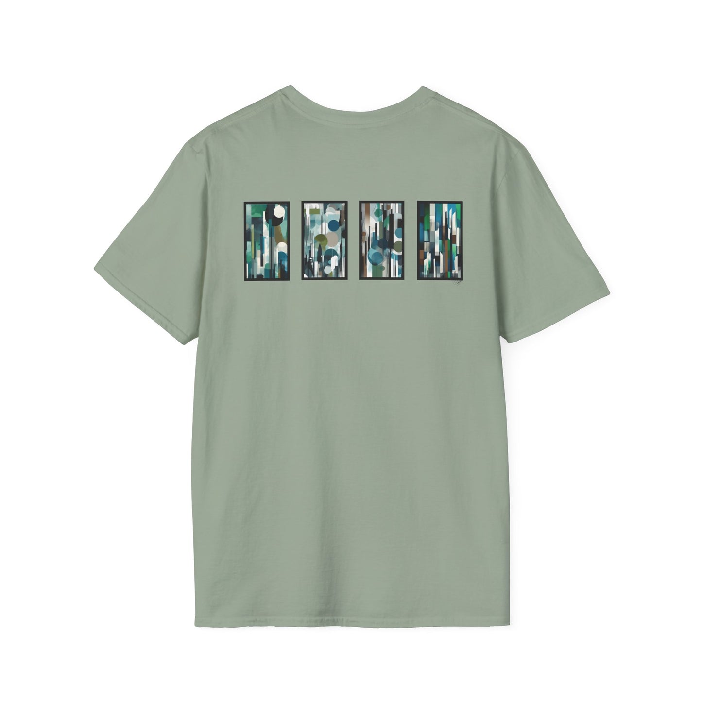 “Night Skyline” Abstract Art - Unisex T-Shirt