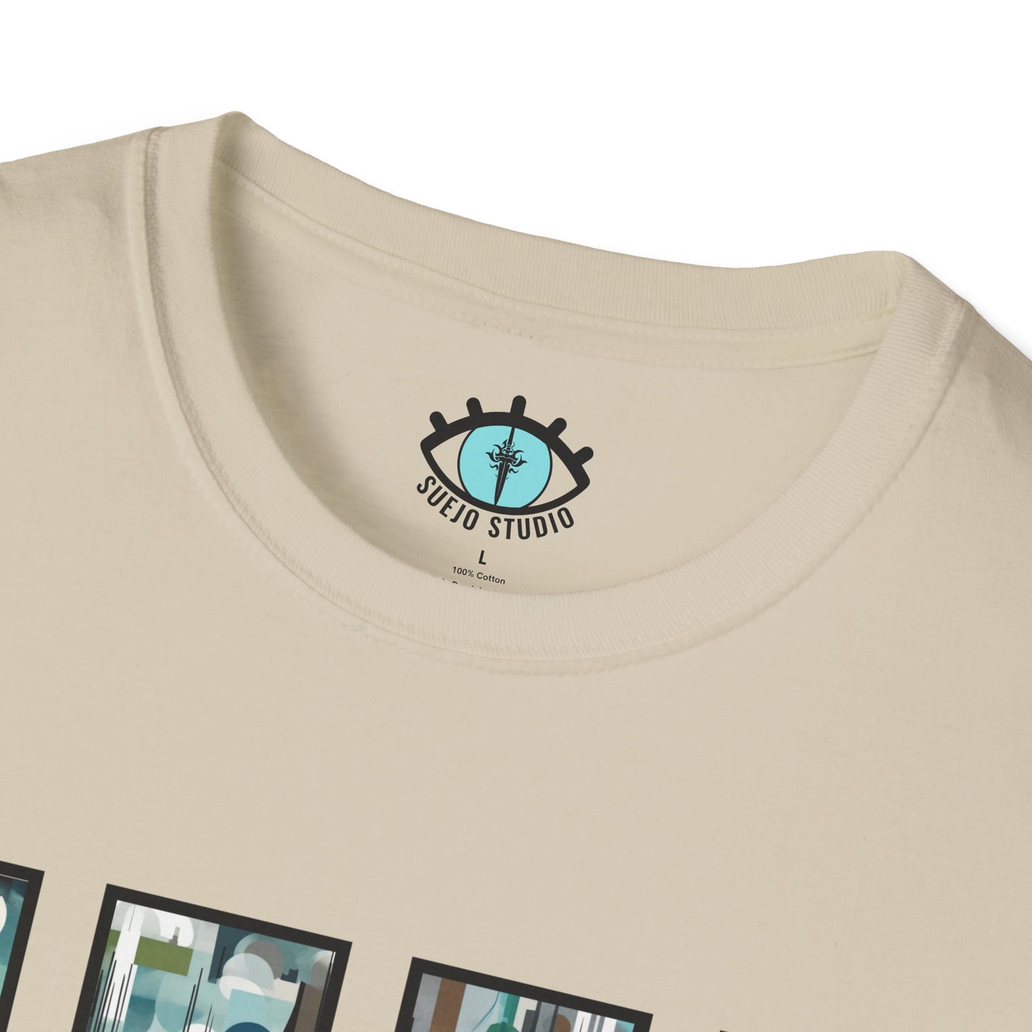 “Night Skyline” Abstract Art - Unisex T-Shirt