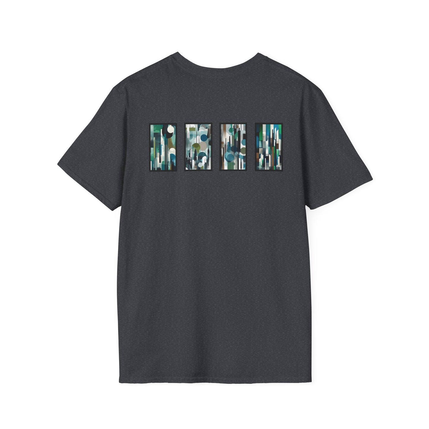 “Night Skyline” Abstract Art - Unisex T-Shirt