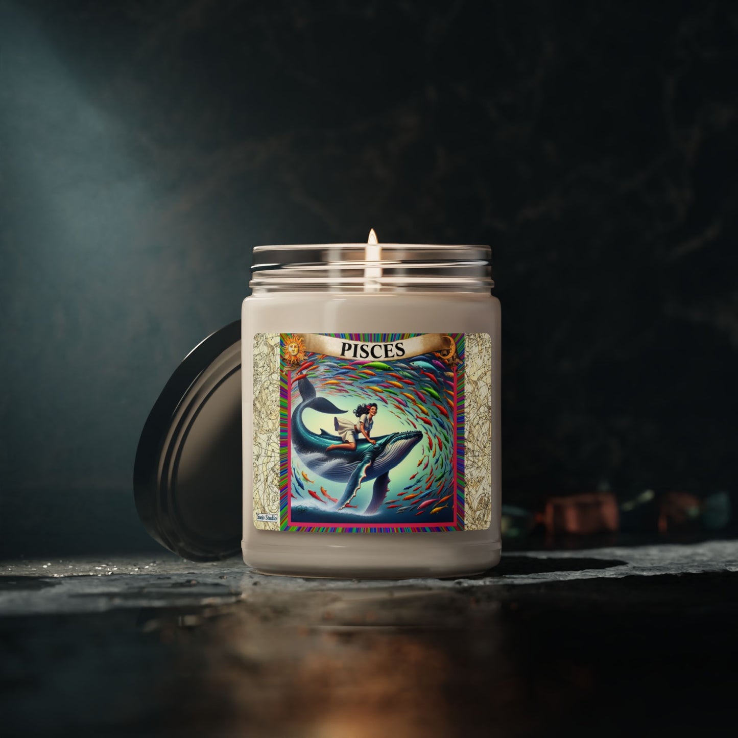 Pisces II (Feb. 19 - March 20) - Zodiac Scented Soy Candle, 9oz