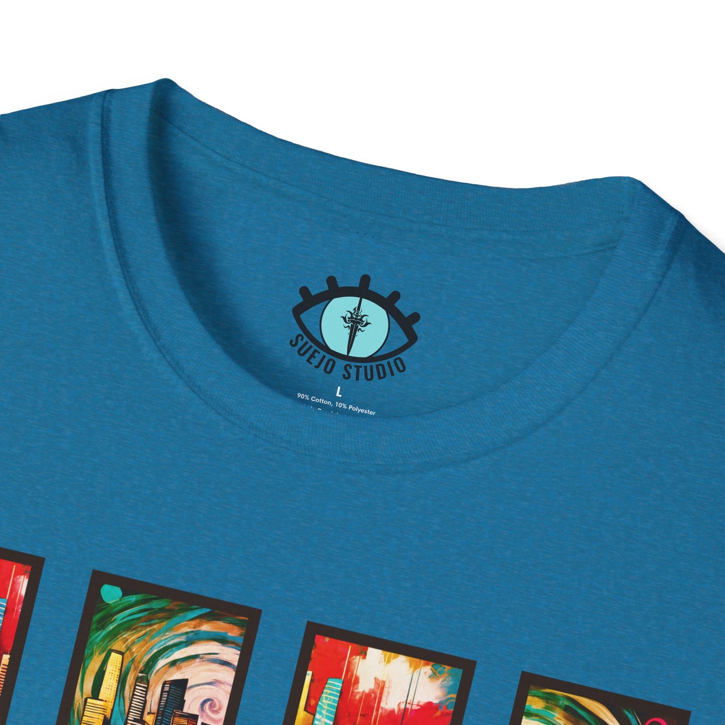 “LA Sunset” Abstract Art - Unisex T-Shirt