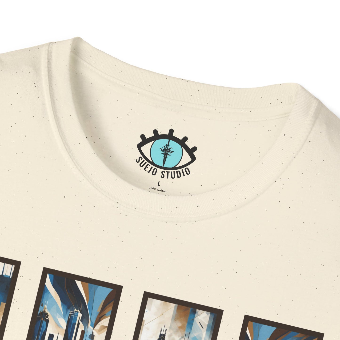 “Minneapolis Skyline” Abstract Art - Unisex T-Shirt