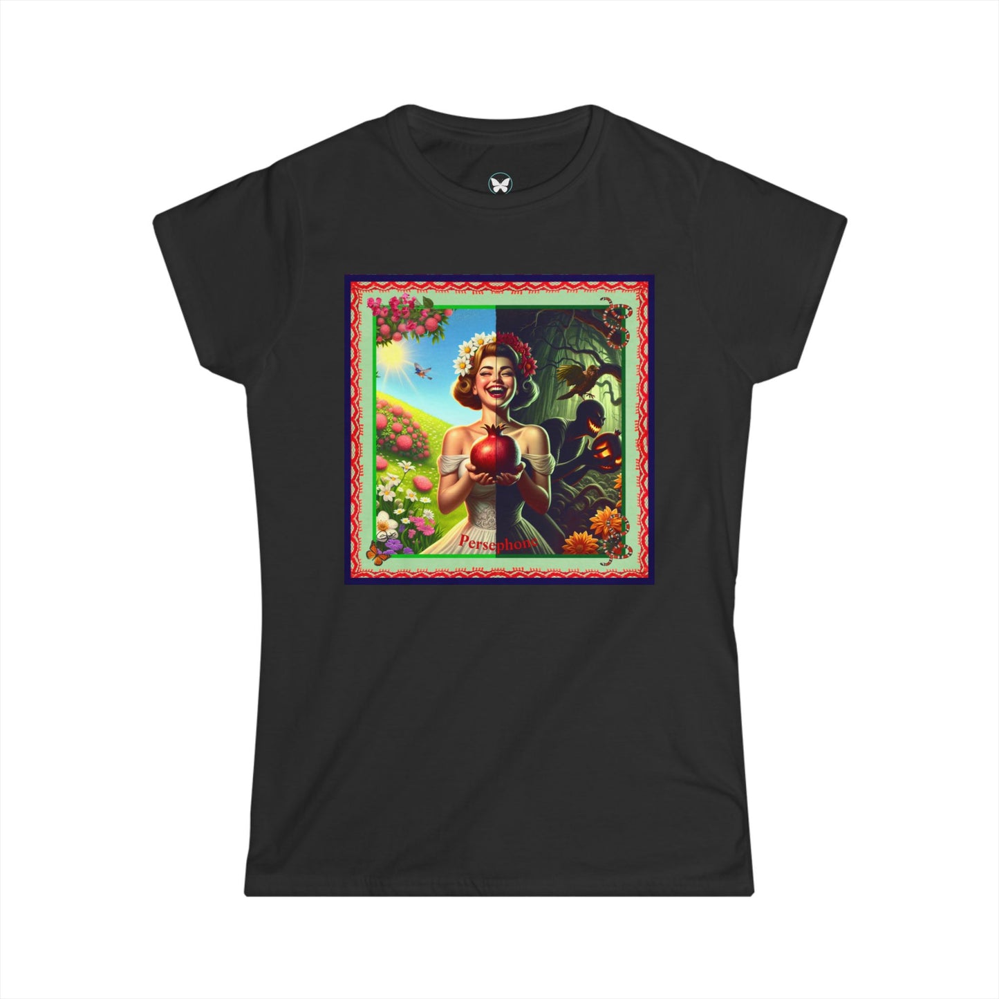 Persephone- Goddess of Spring and Queen of the Underworld - Women's Softstyle Tee
